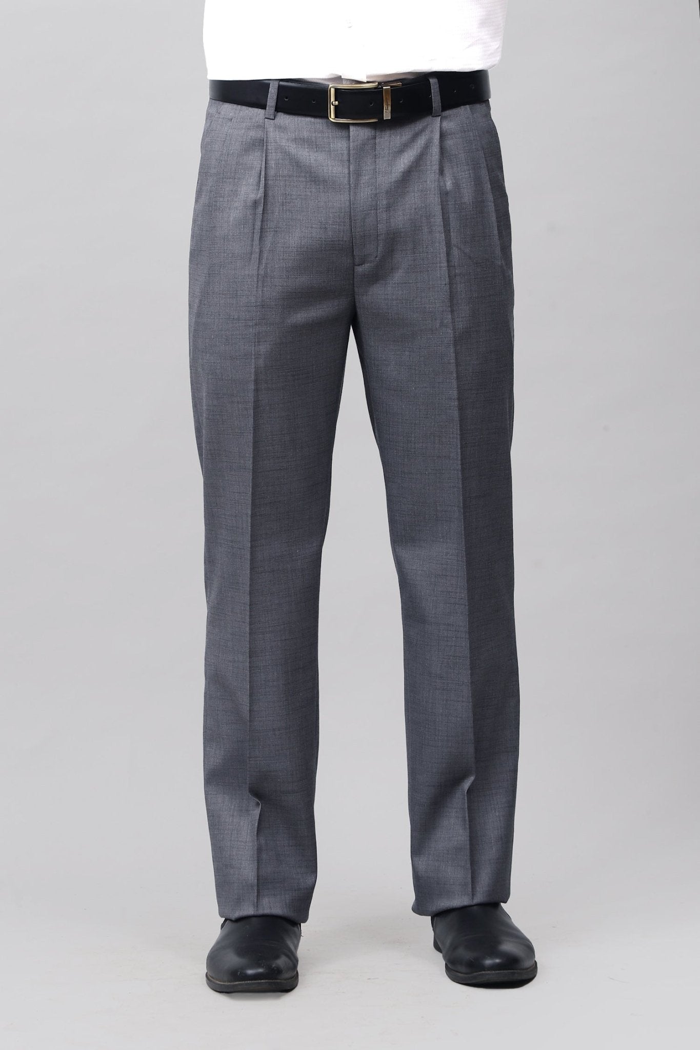 Bluebird Sophisticated Dark Grey Pleated Trouser 