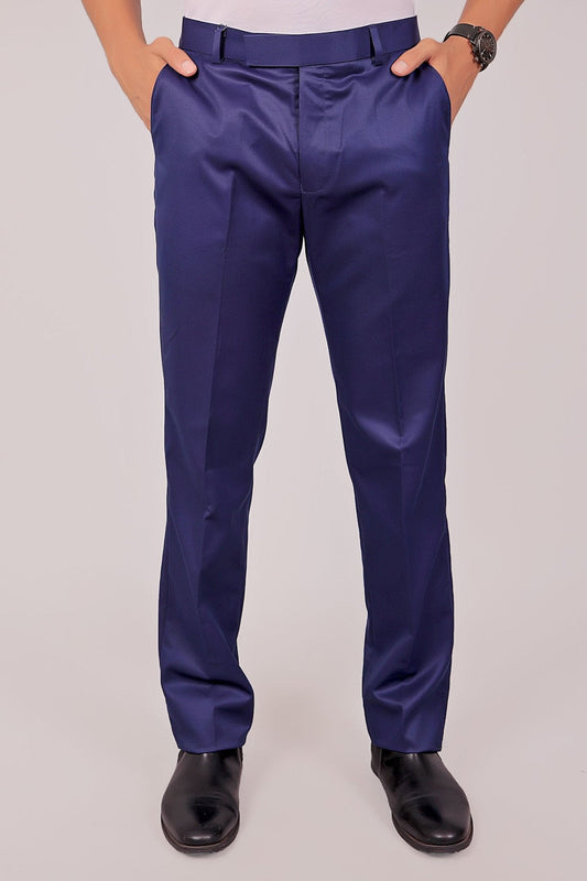 Bluebird Tailored Fit Blue Formal Trouser 