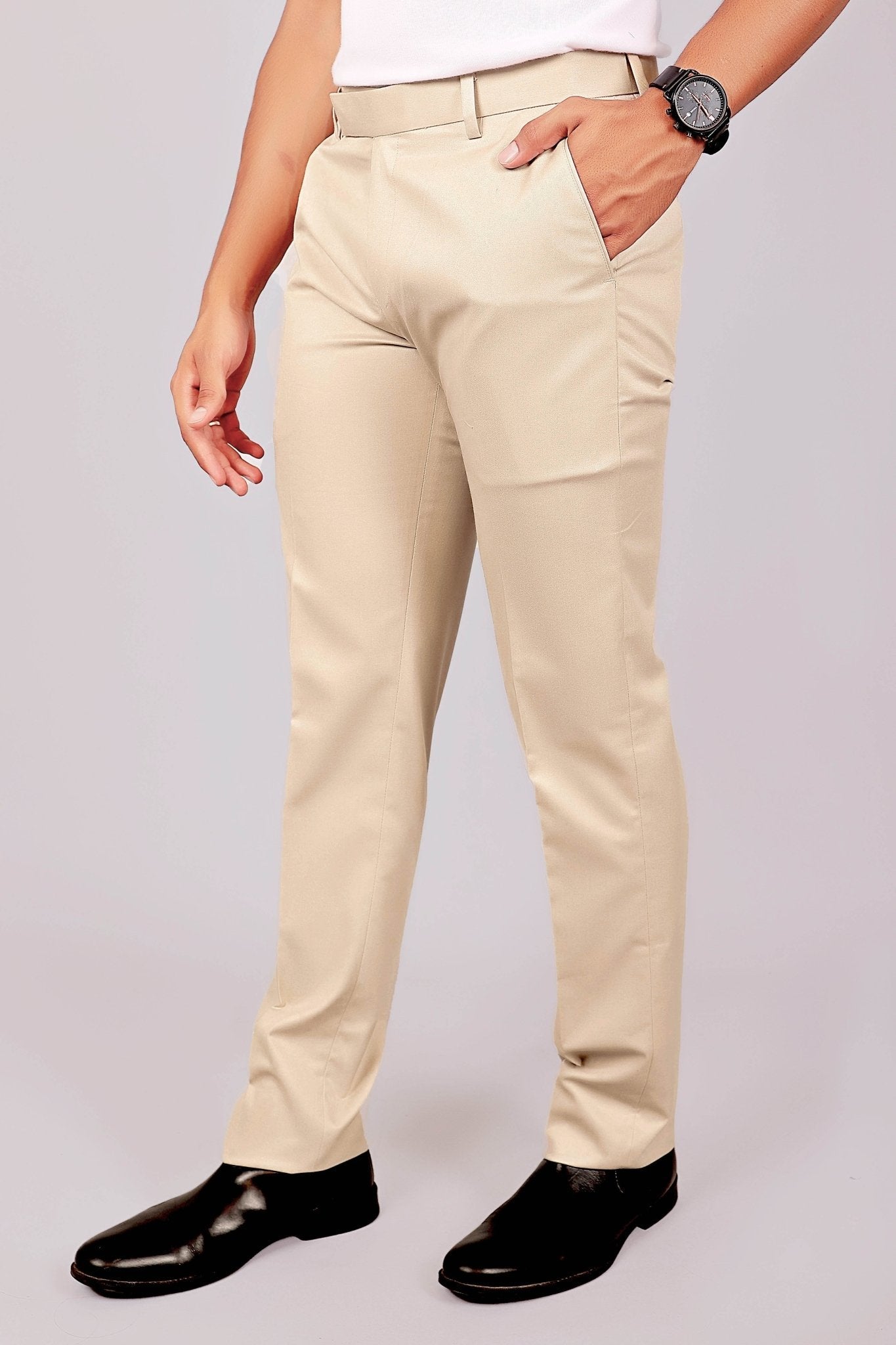 Bluebird Tailored Fit Magnolia Cream Trouser 