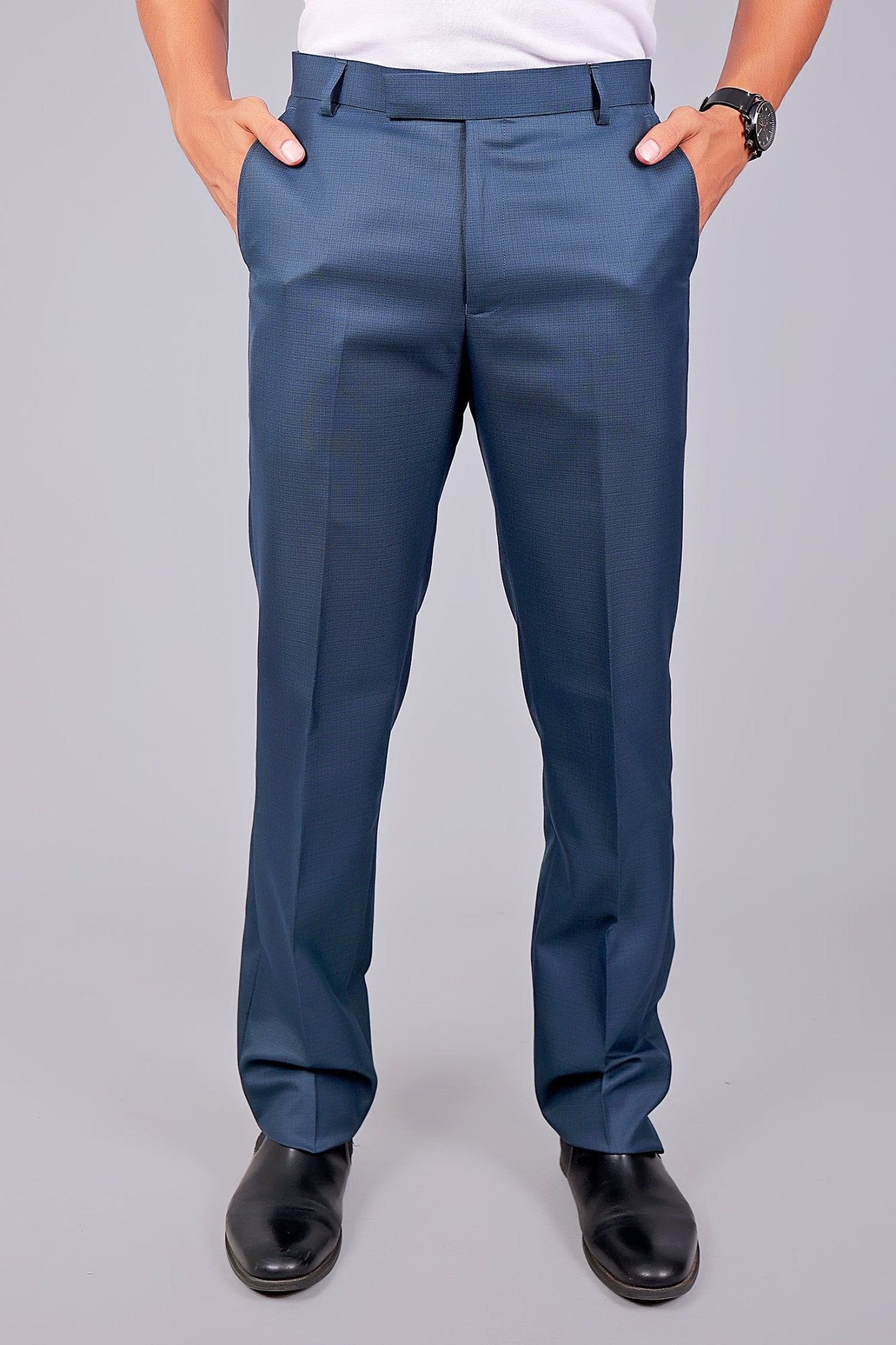 Bluebird Tailored Fit Marengo Blue Trouser 