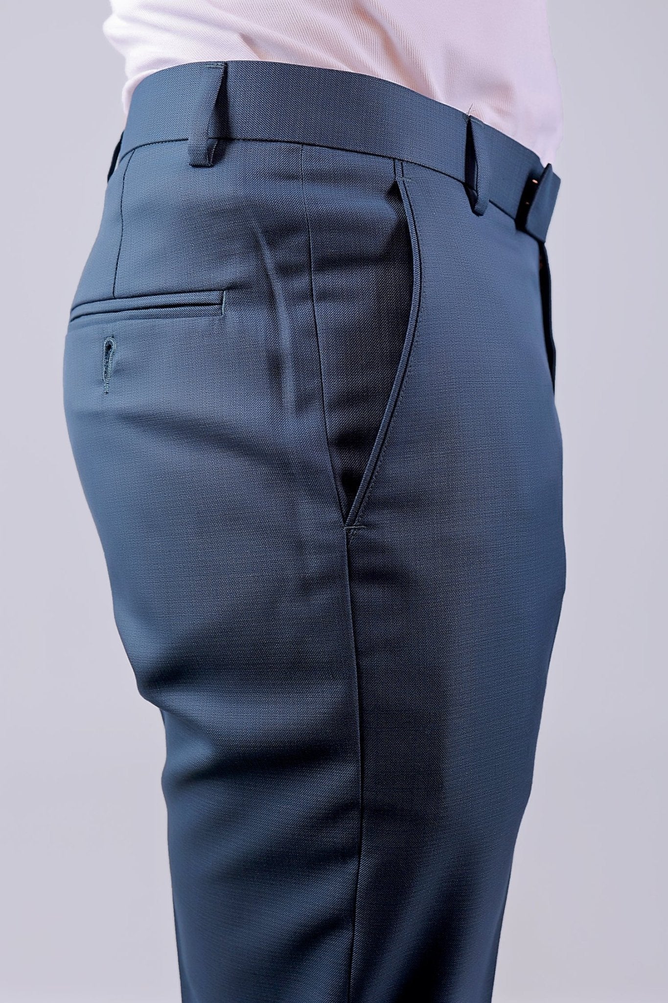 Bluebird Tailored Fit Marengo Blue Trouser 