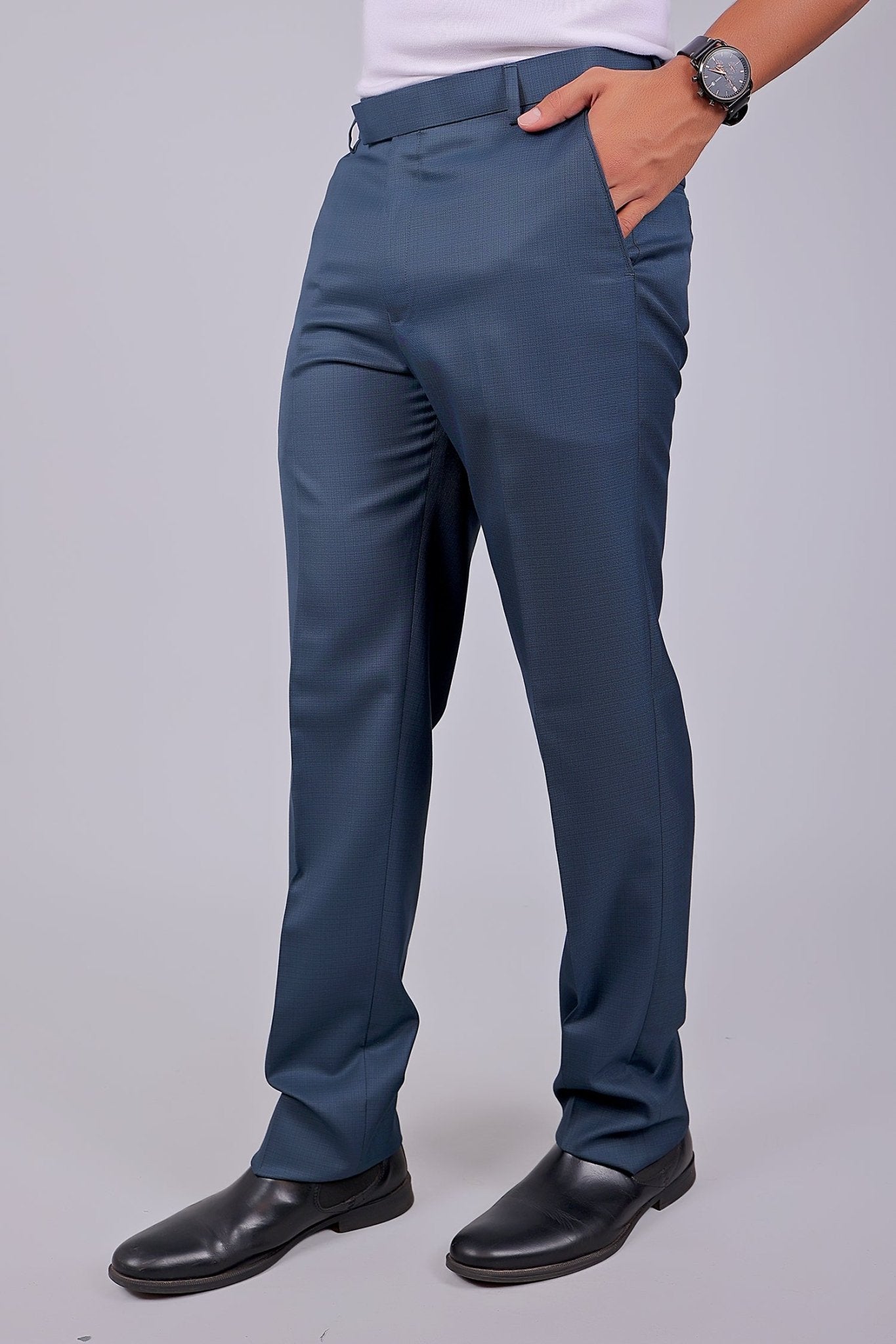 Bluebird Tailored Fit Marengo Blue Trouser 