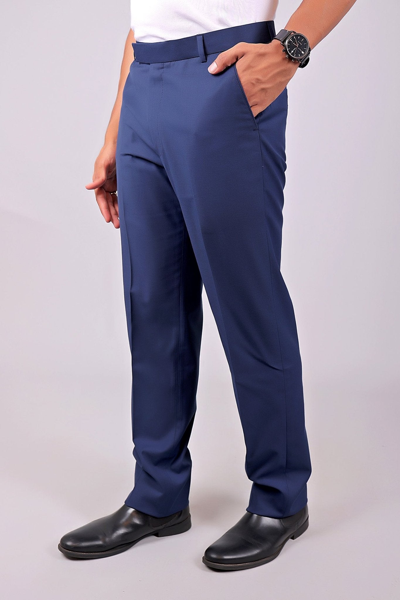 Bluebird Tailored Fit Space Blue Trouser 