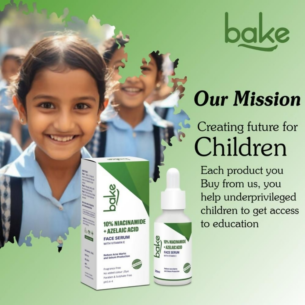 Bake 10% Niacinamide & Azelaic Acid Face Serum With Vitamin E  Grab2Buy Bake Grab2Buy