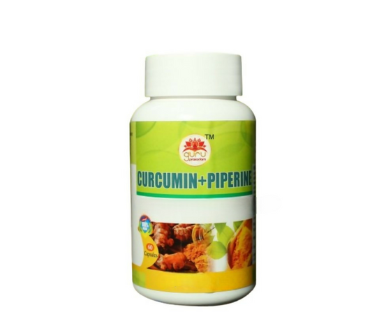 Guru Prasadam Curcumin + Piperine Capsules 