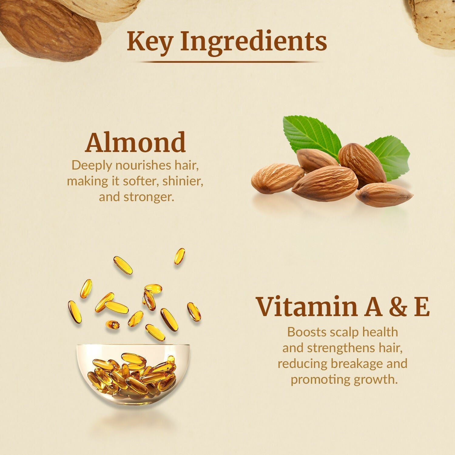 VI-JOHN Naturale Almond Enriched Hair Oil Soft & Shine With Vitamin A,E & F  Grab2Buy VI-JOHN Grab2Buy