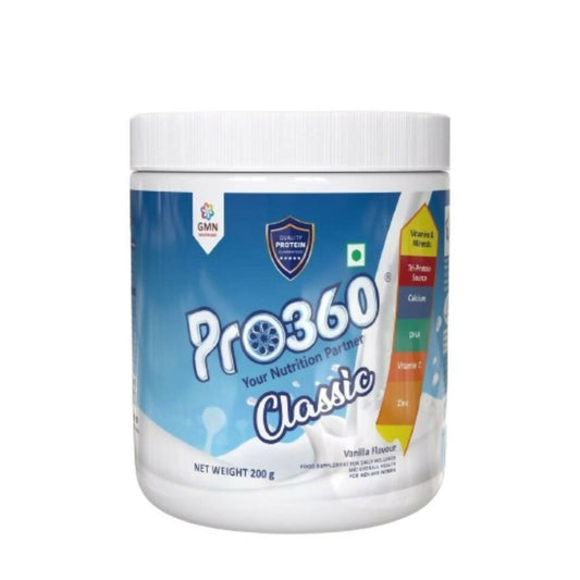 Pro360 Classic Daily Wellness Family Protein Health Drink Supplement Powder 