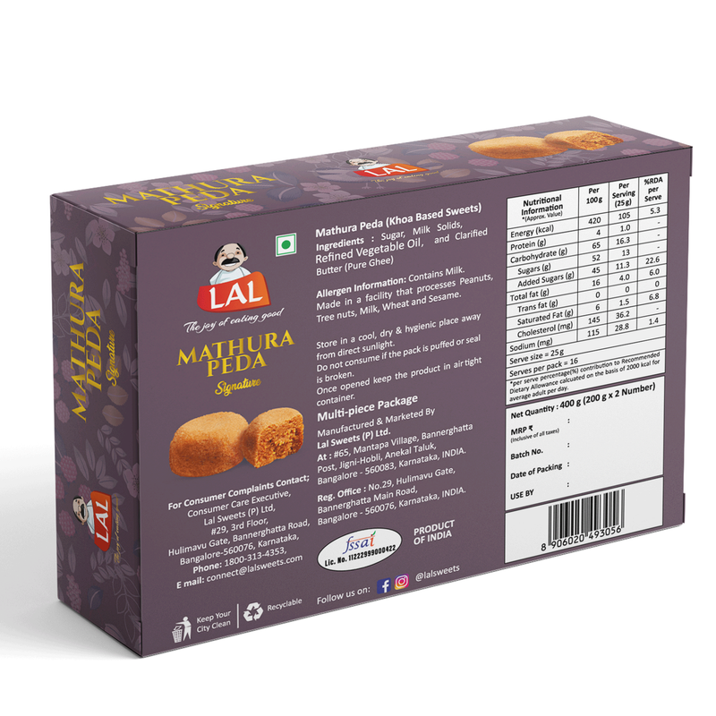 Lal Sweets Mathura Peda 