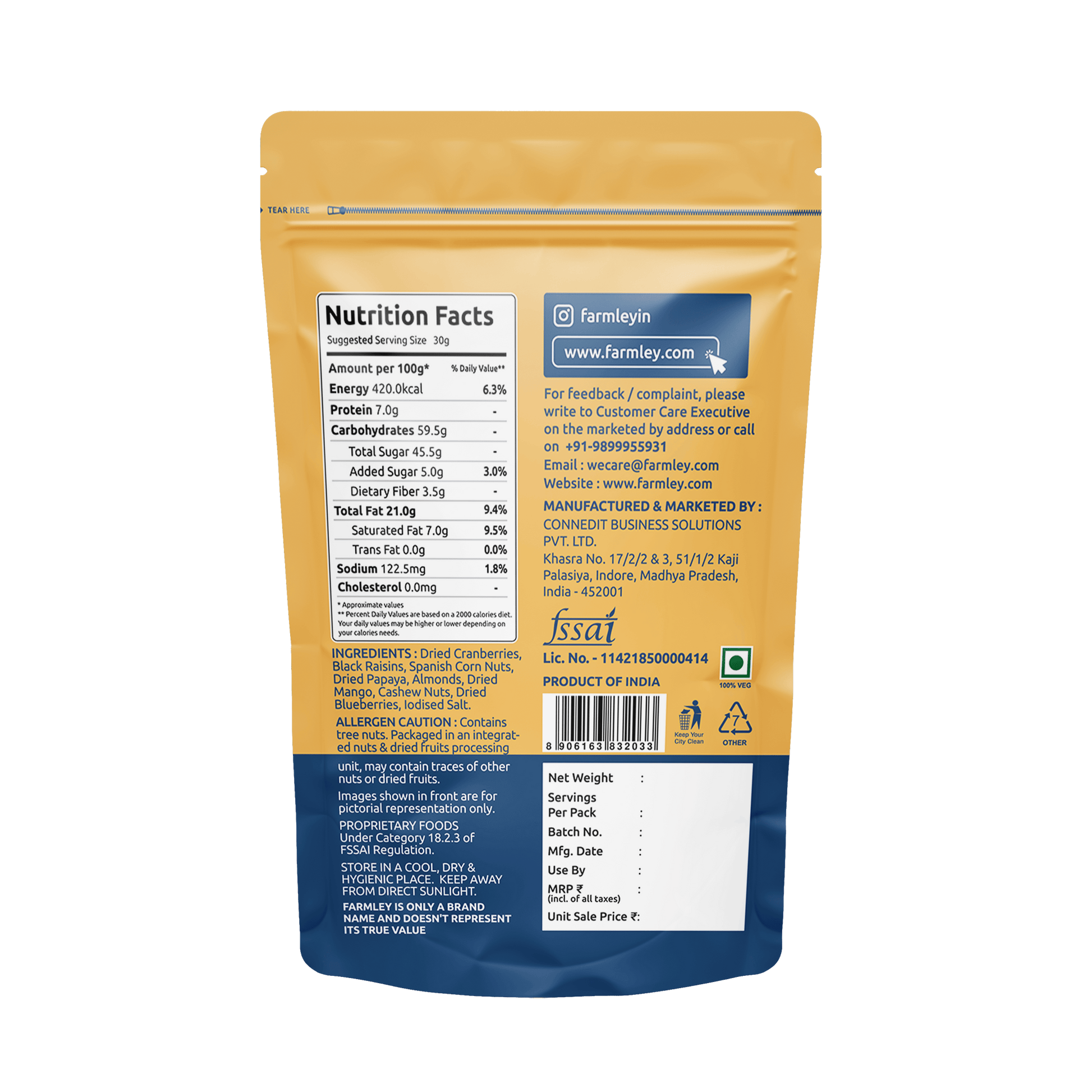 Grab2Buy Tropical Savoury Snack Mix  Grab2Buy Farmley Grab2Buy