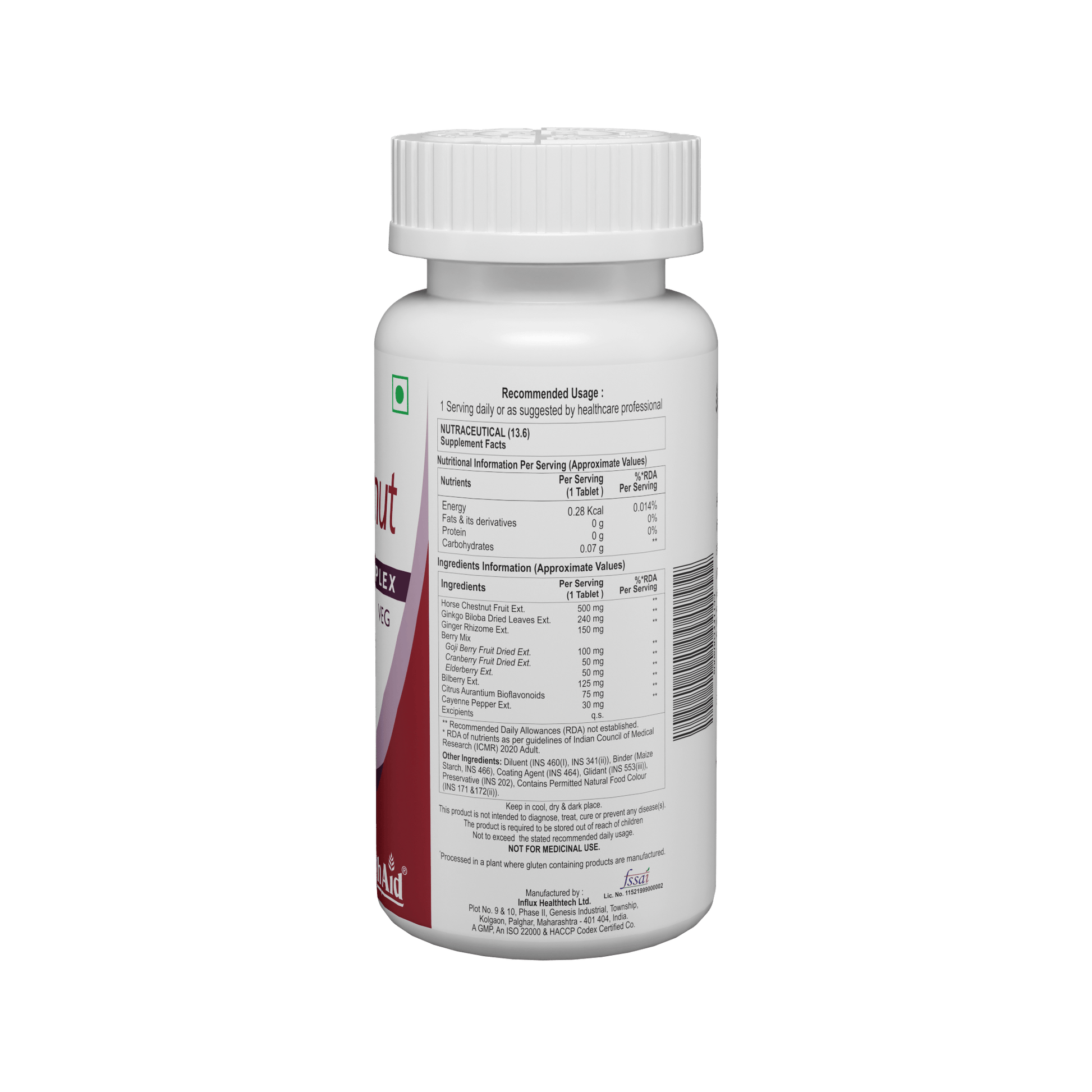 HealthAid Horse Chestnut Complex Tablets 