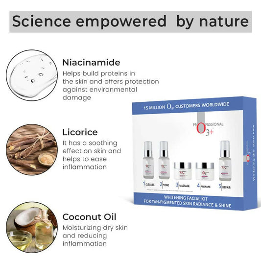 Professional O3+ Whitening Facial Kit for Tan-Pigmented Skin - Grab2buy