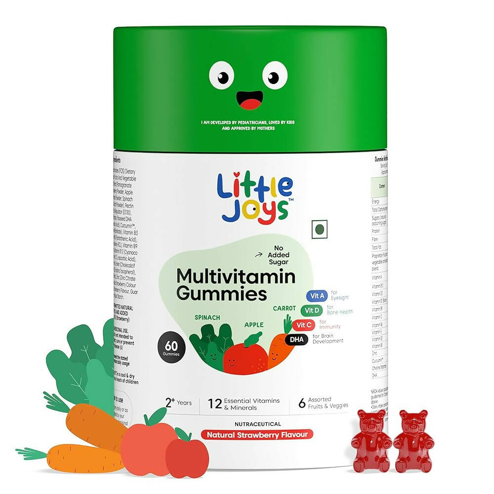Little Joys Multivitamin Gummies for Kids (2-6 yrs) - No Added Sugar 