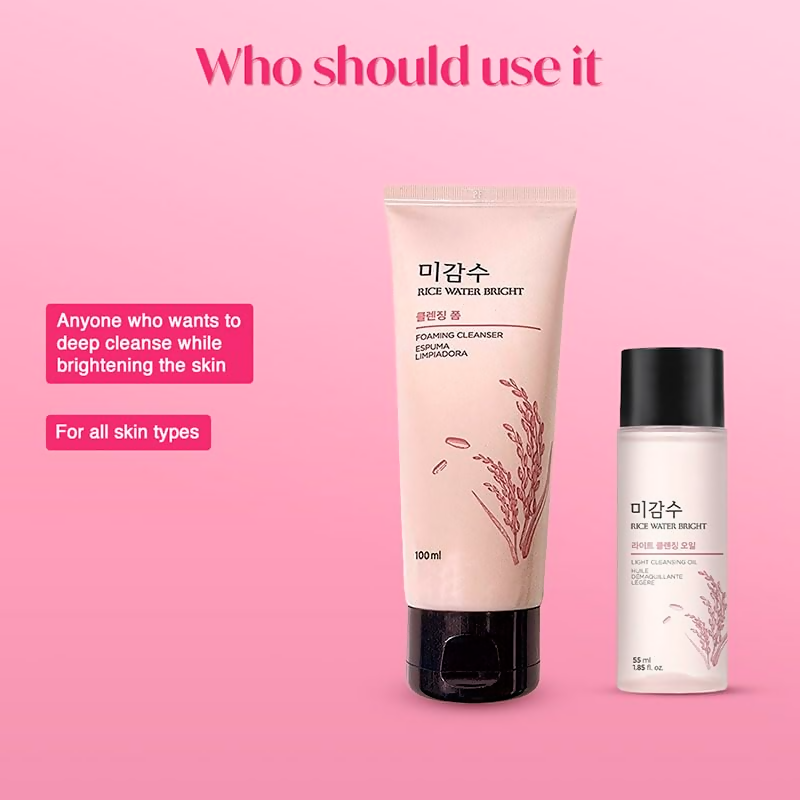 The Face Shop 2 Step Rice Water Bright Kit  Grab2Buy The Face Shop Grab2Buy