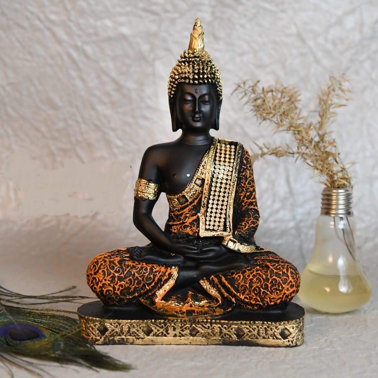 Jaipur Ace Meditating Buddha Polyresin Idol - Grab2buy