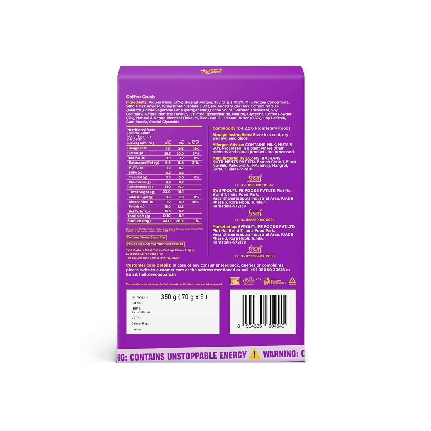 Yoga Bar Power Up Protein Bar Combo  Grab2Buy Yoga Bar Grab2Buy