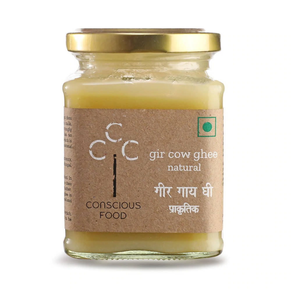 Conscious Food A2 Gir Cow Ghee (Bilona Preparation) | 100% Gir Cow Ghee | Homemade & Organic Ghee 