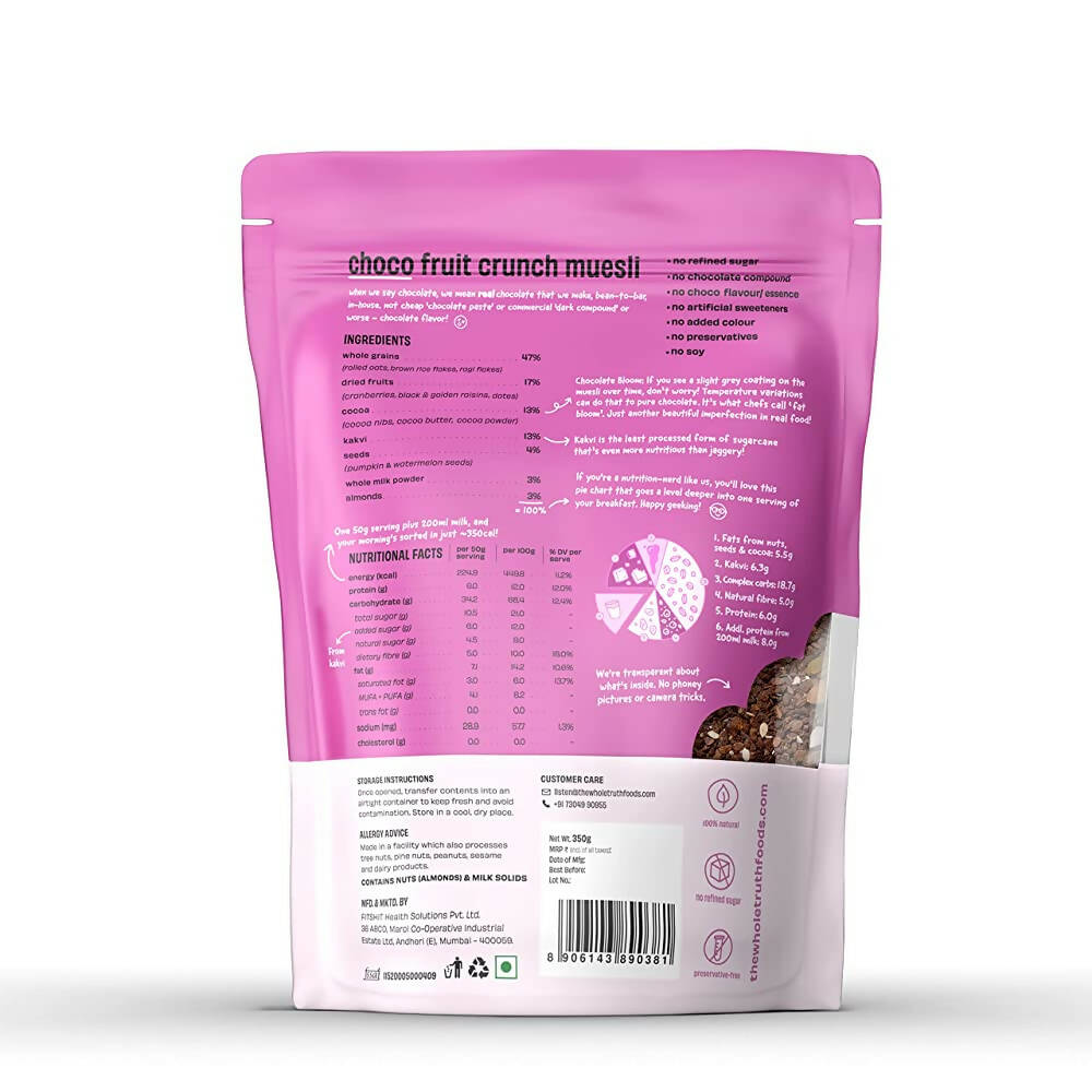 The Whole Truth Choco Fruit Crunch Muesli 