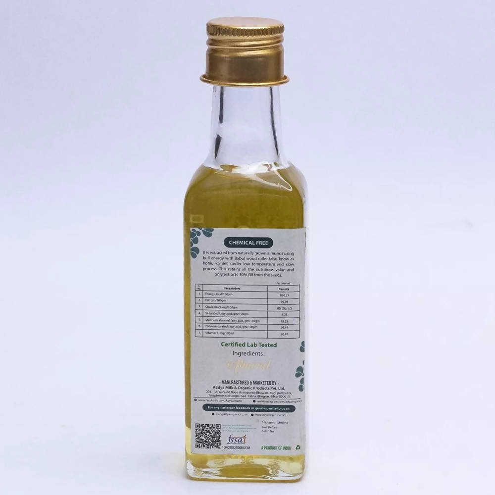 Adya Organics Cold Pressed Almond Oil 