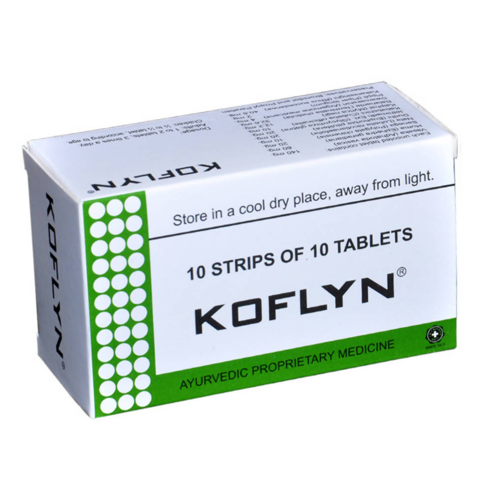 J & J Dechane Ayurvedic Koflyn Tablets 