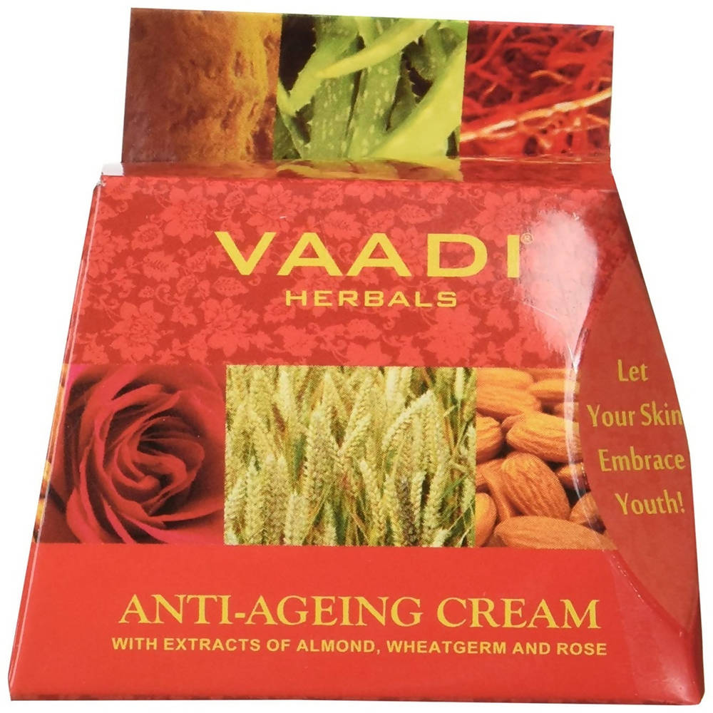 Vaadi Herbals Value Anti Ageing Cream, Almond Wheatgerm Oil and Rose  Grab2Buy Vaadi Herbals Grab2Buy
