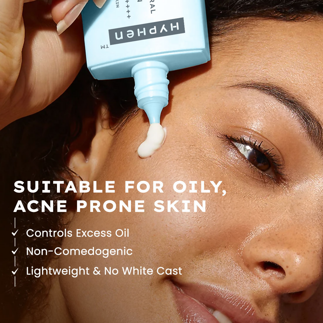 Hyphen Sun Milk 100% Mineral Sunscreen SPF 50 PA++++ 25% Nano Zinc Oxide For Acne Prone, Oily Skin 