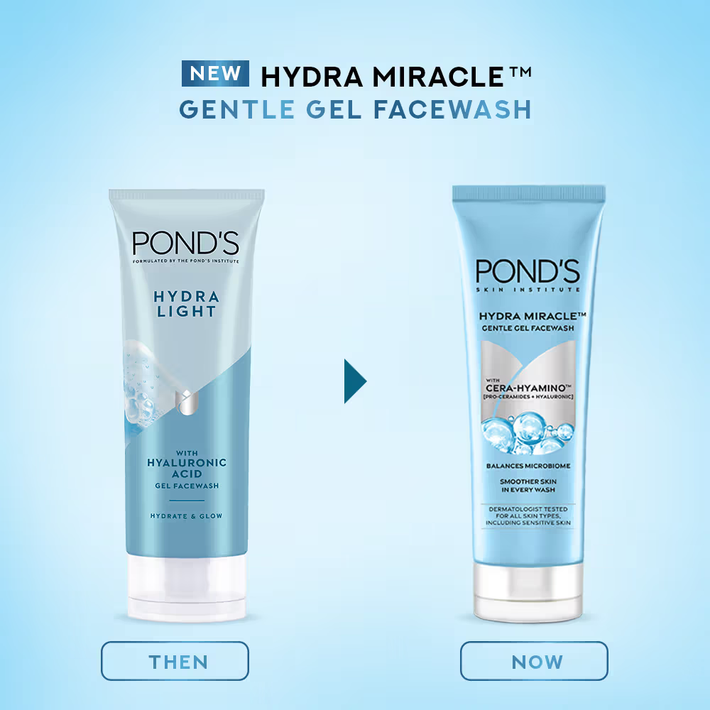 Ponds Hydra Light Hyaluronic Acid Hydrating Gel Face Wash 