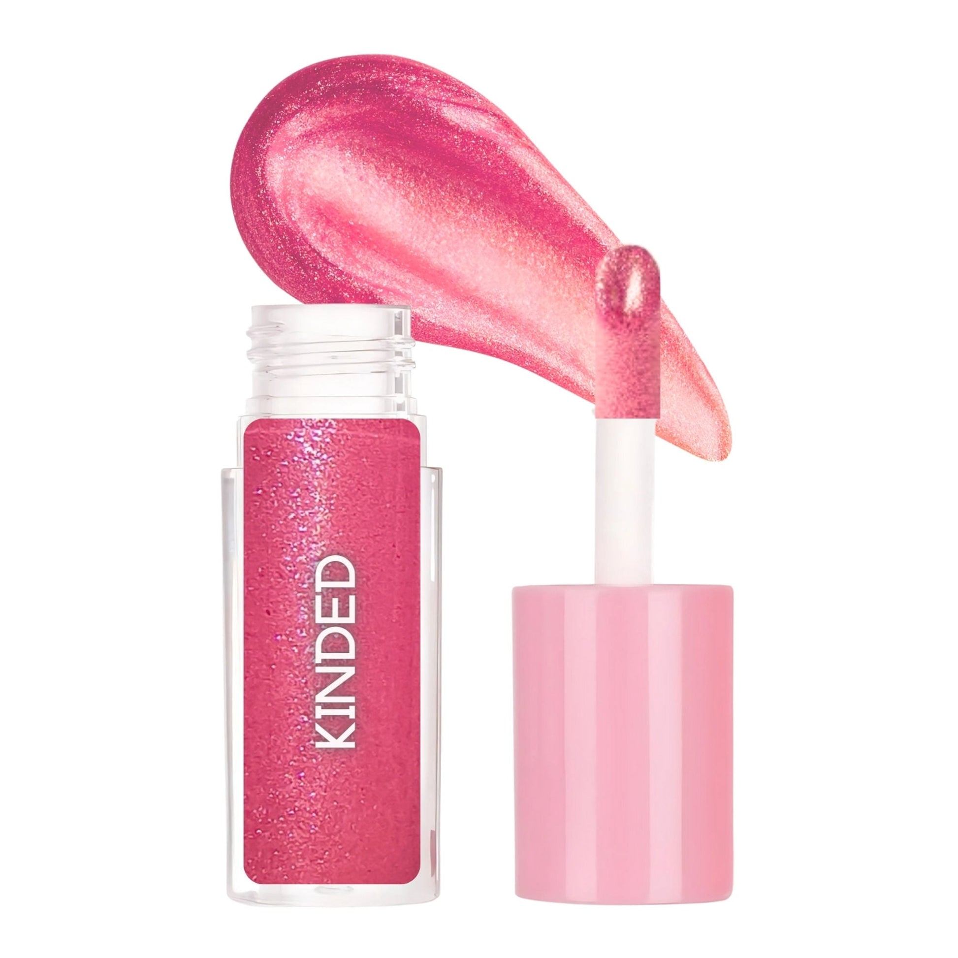 KINDED Sheen Shimmer Lip Gloss - 02 Cosmos Pink