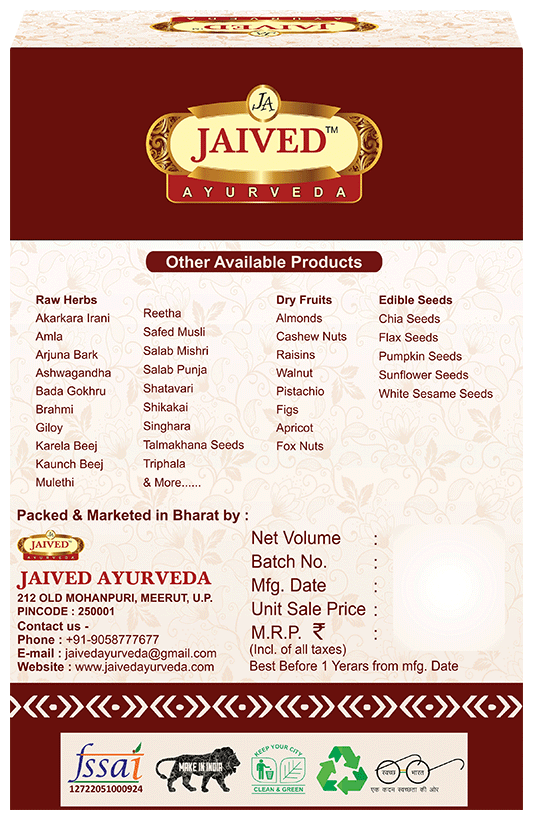 Jaived Ayurveda Safed Musli