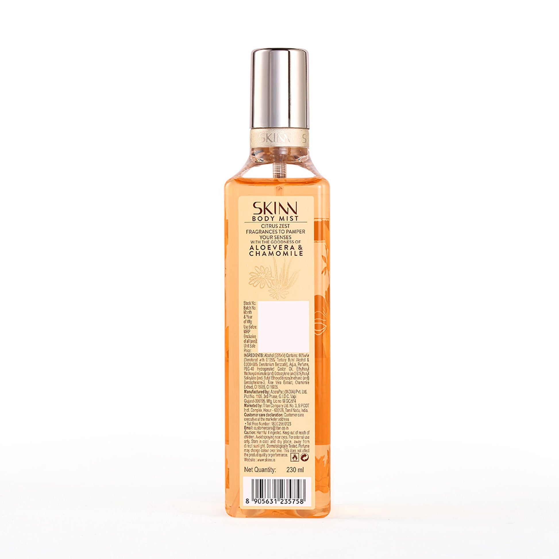 Skinn By Titan Citrus Zest Body Mist For Her