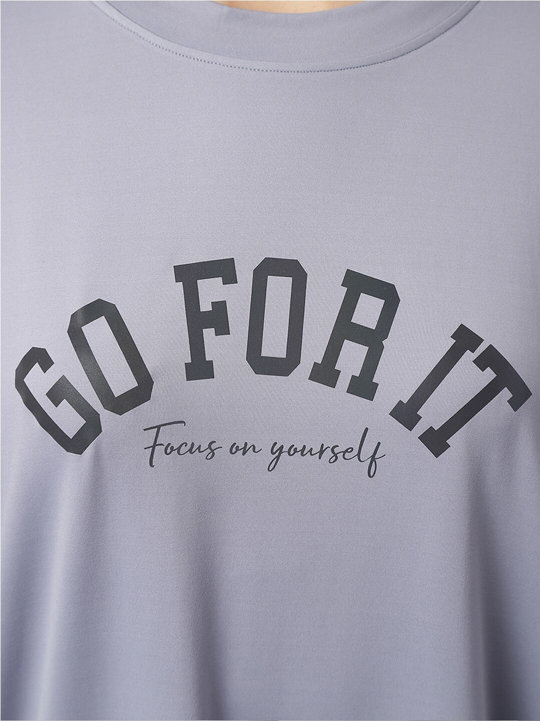 MKH Typography Printed Dri-FIT Sports T-shirt 