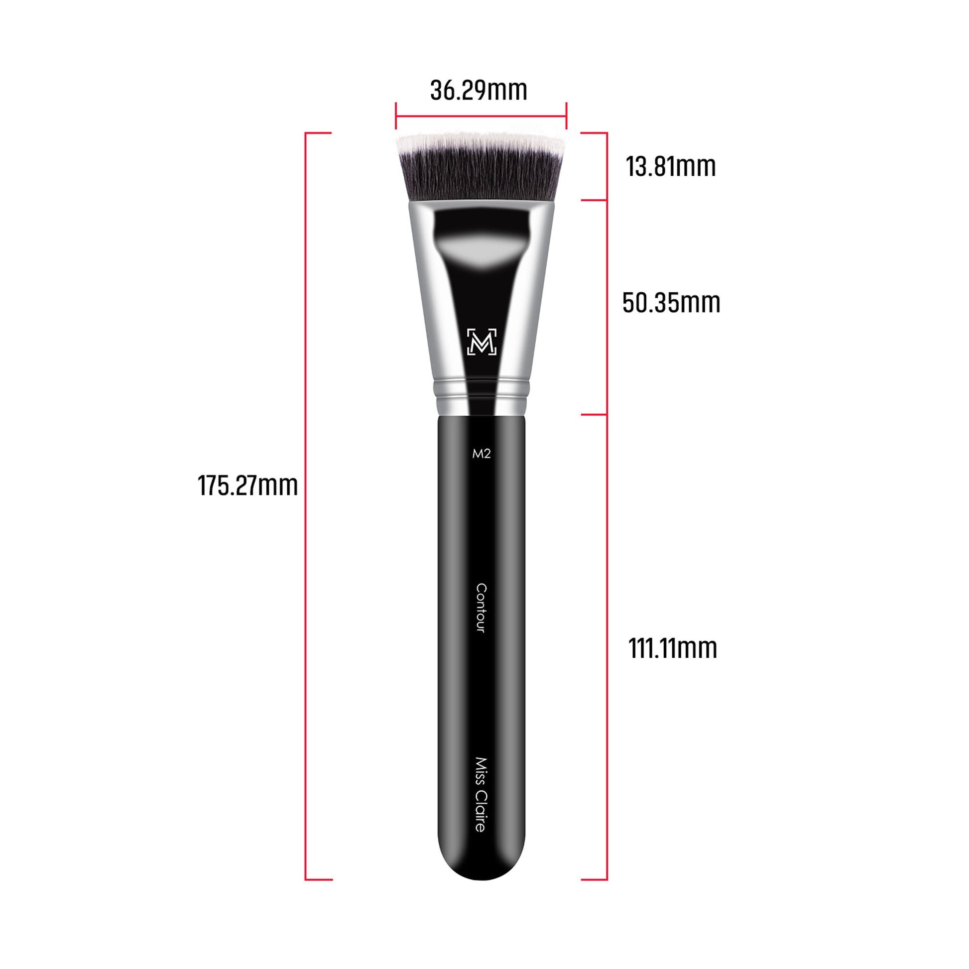 Miss Claire M2 - Contour Brush - Chrome