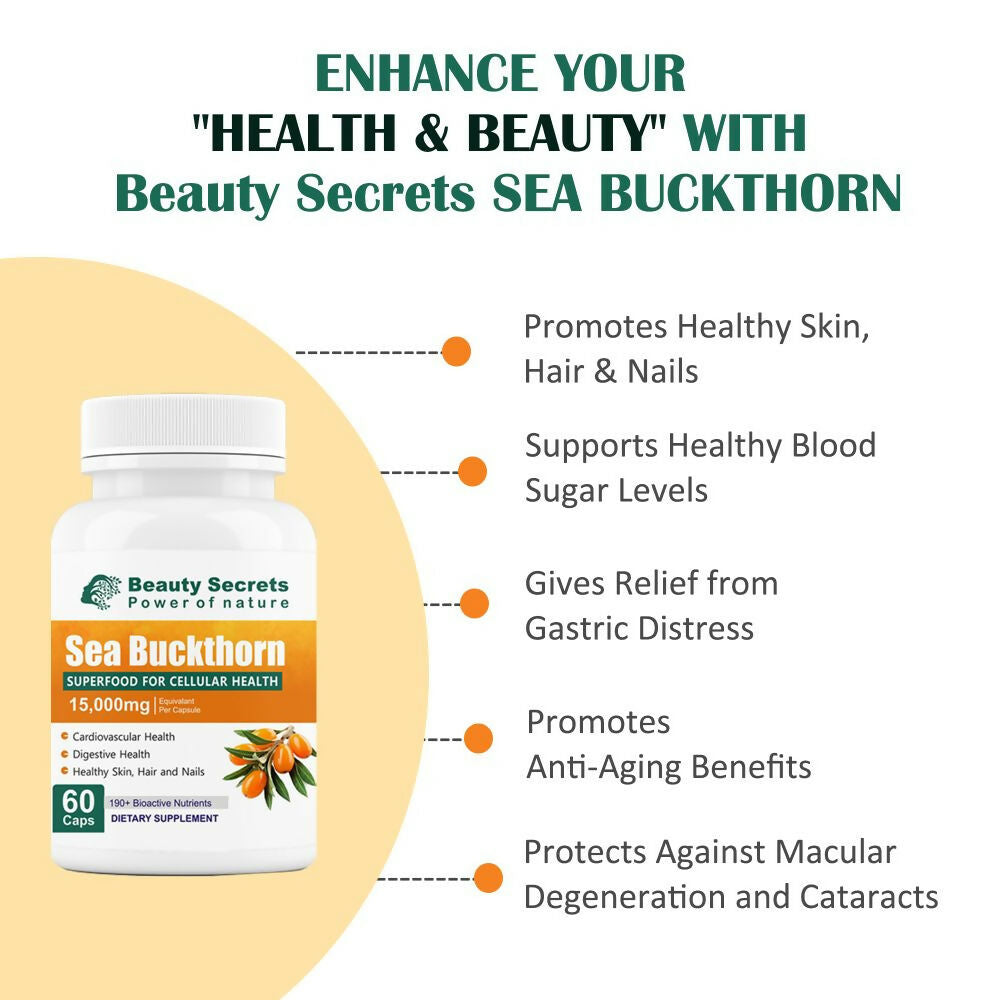 Beauty Secrets Himalayan Sea Buckthorn Capsules - Grab2buy