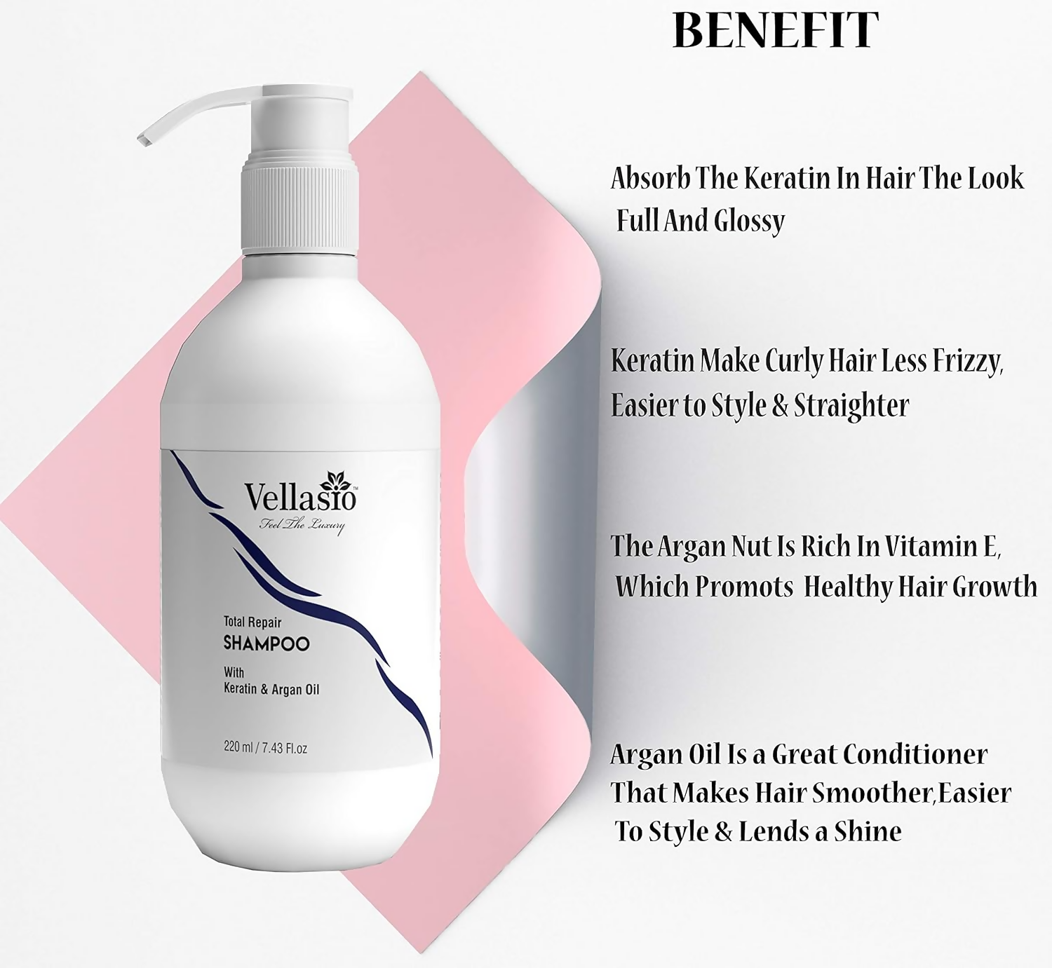 Vellasio Premium Total Hair Repair Shampoo & Daily Moisture Hair Conditioner  Grab2Buy Vellasio Grab2Buy