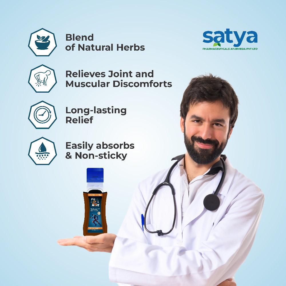 Satya Pharmaceuticals Ayurveda Fit-2 Move Ortho Pain Relief Oil 