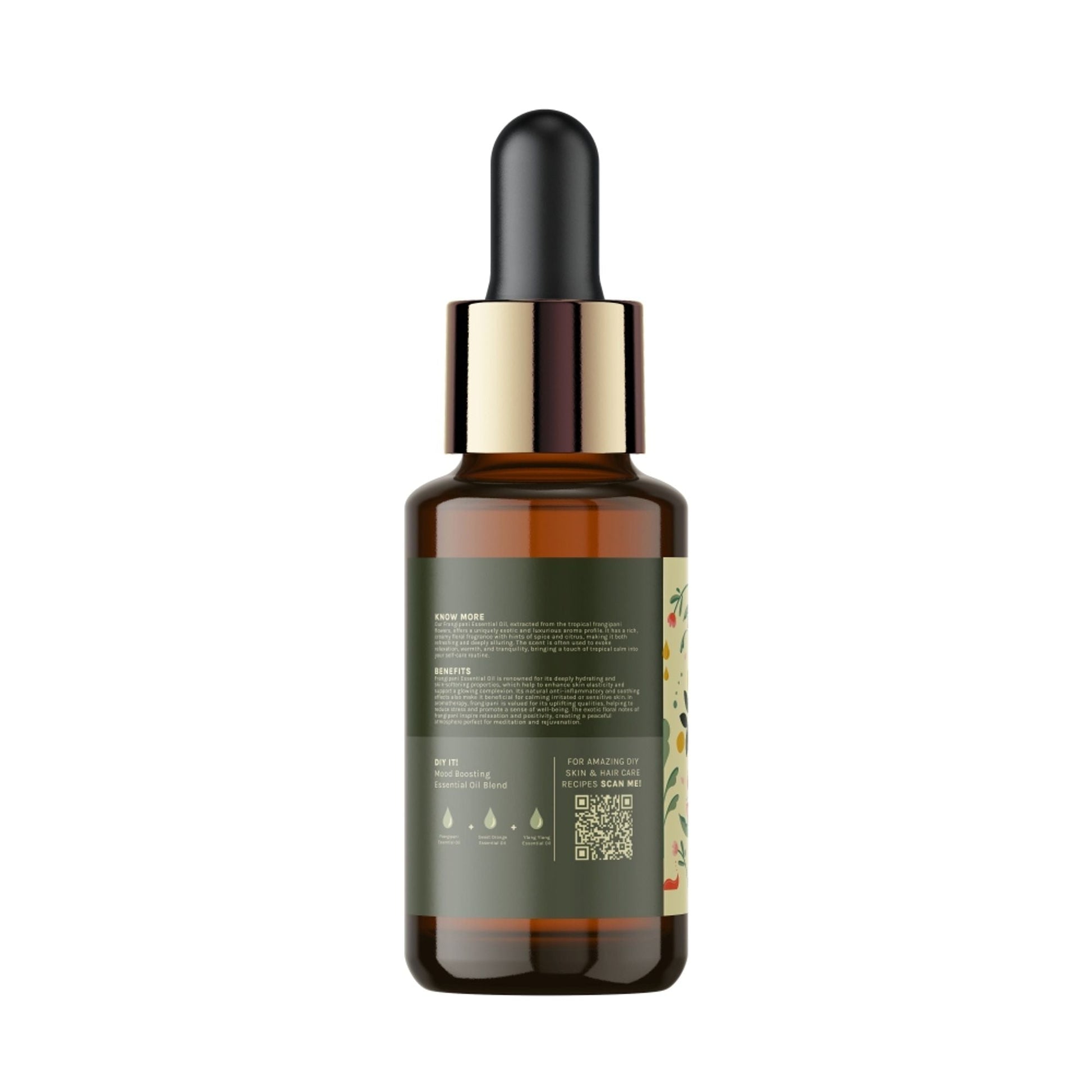 Tattvalogy Frangipani Essential Oil - Glowing Skin, Rich Flowery Fragrance, Use as a Natural Perfume