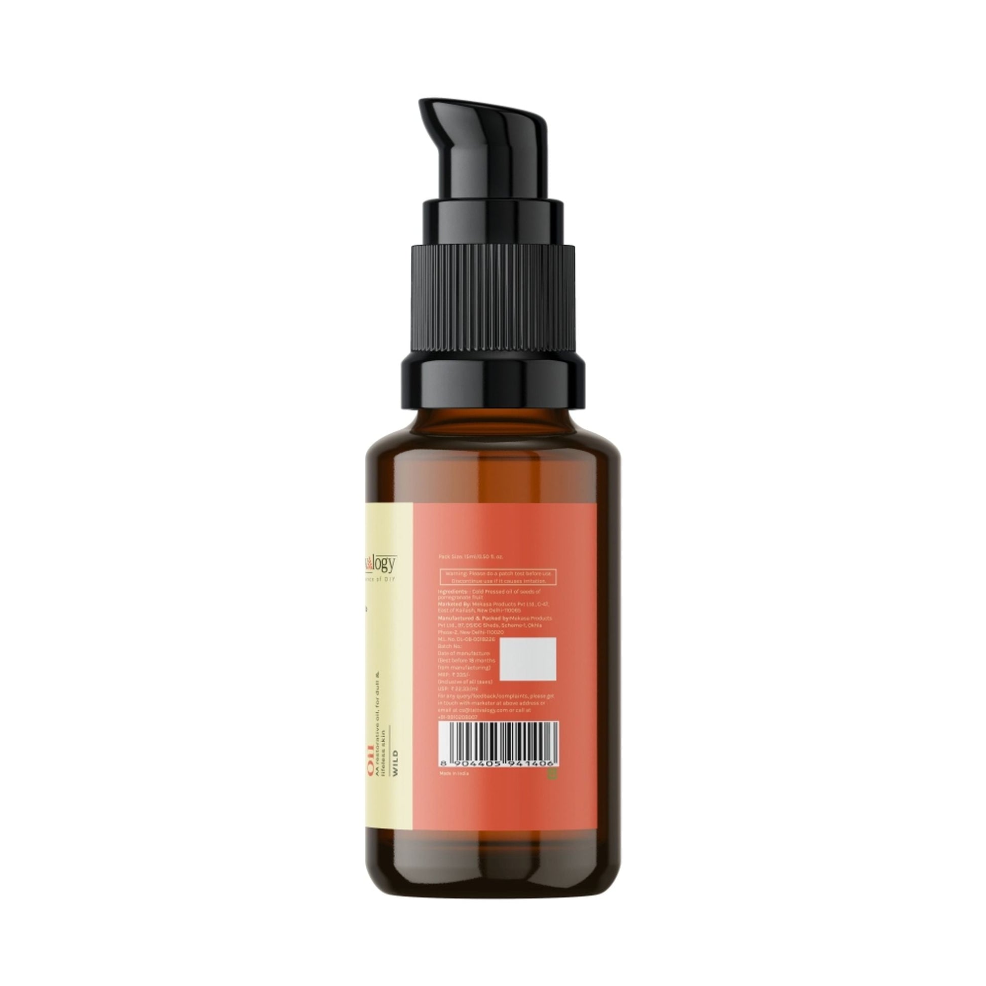 Tattvalogy Cold Pressed Pomegranate Oil - Fights Dark Spots, Hydrates & Boosts Collagen for Youth