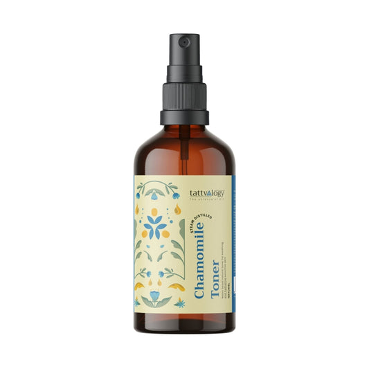 Tattvalogy Chamomile Hydrosol - Calming Antioxidant Floral Mist for Soothing, Glowing Skin Care