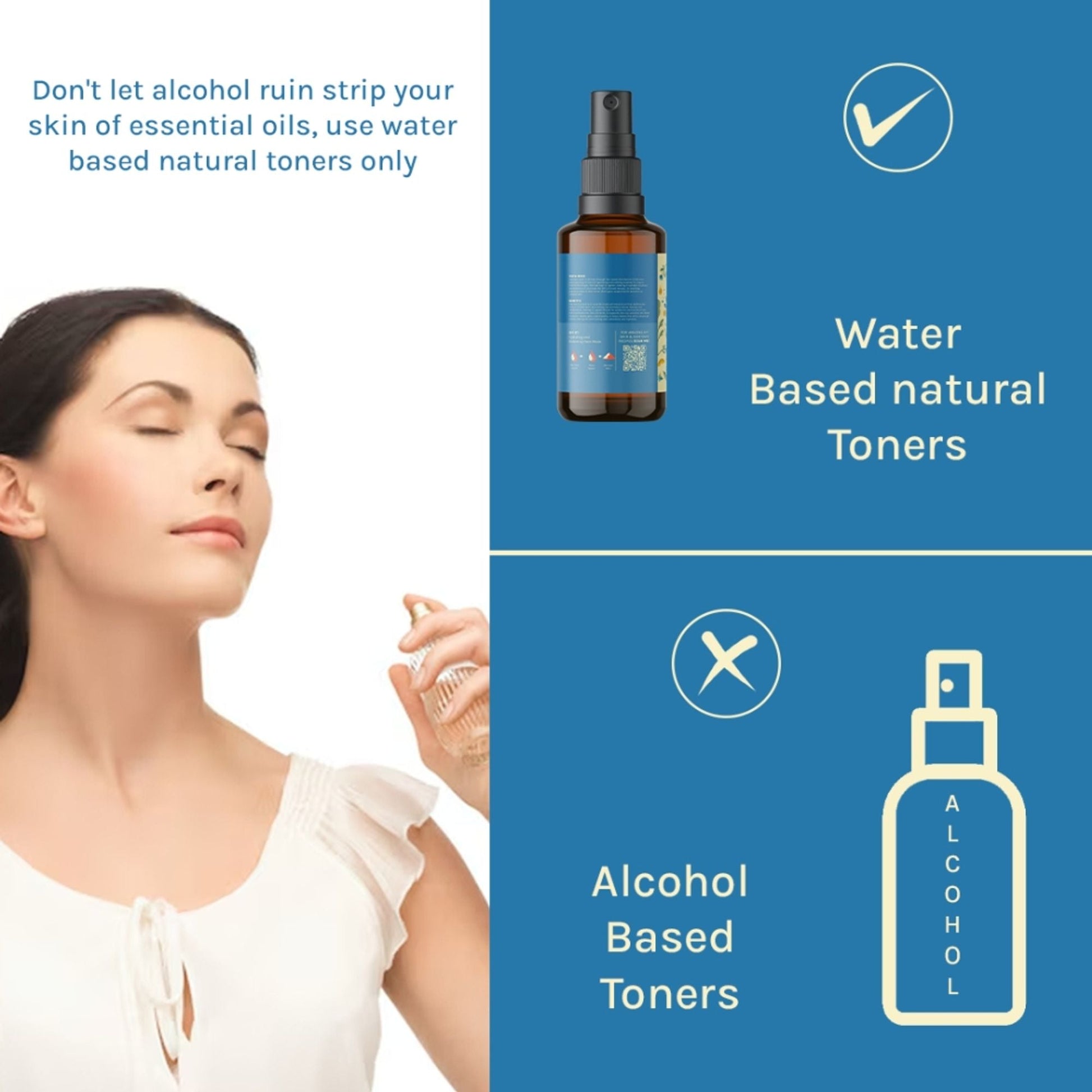 Tattvalogy Chamomile Hydrosol - Calming Antioxidant Floral Mist for Soothing, Glowing Skin Care