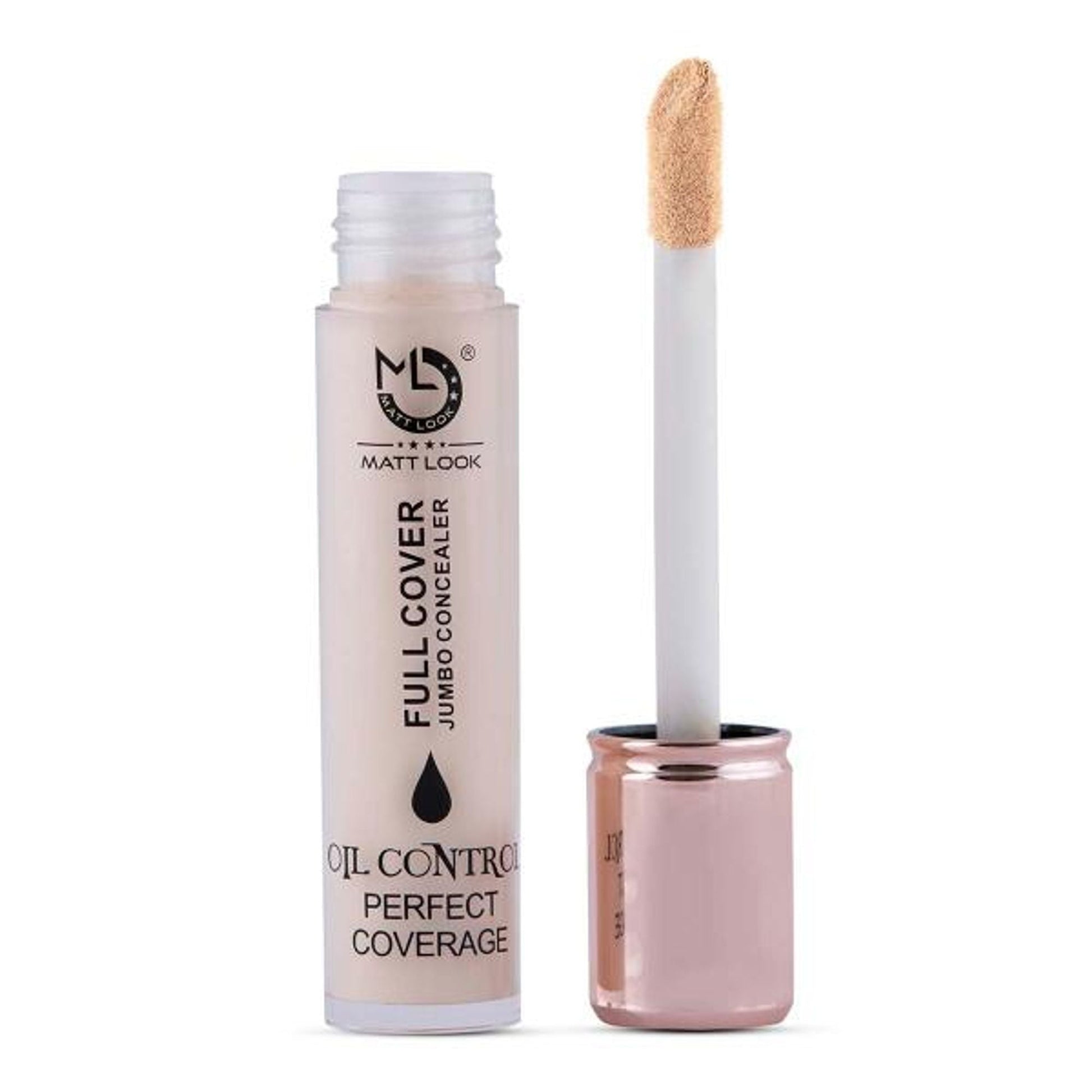 Matt Look Full Cover Jumbo Oil Control Perfect Coverage Concealer - White Ivory 