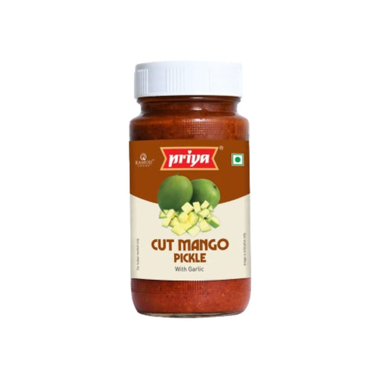 Priya Cut Mango Pickle with Garlic - Grab2buy