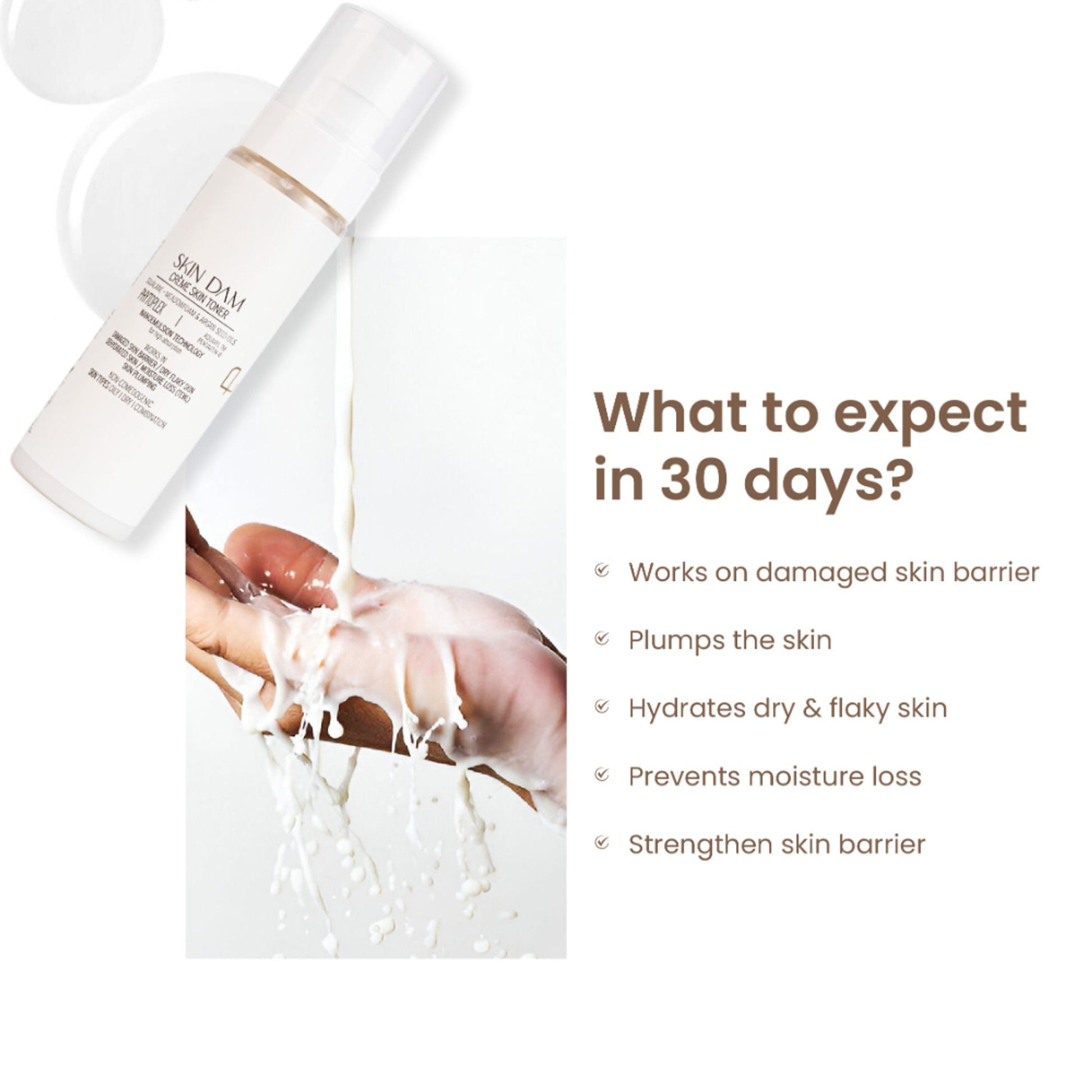 Personal Touch Skincare Skincare Skindam 2 In 1 Crème Milky Skin Toner Primer