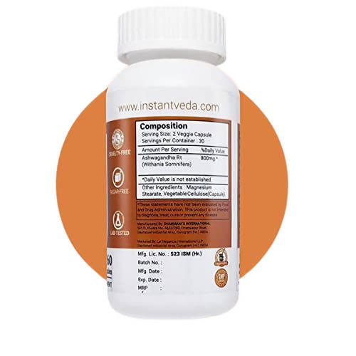 Instant Veda Ashwagandha Capsules - Grab2buy