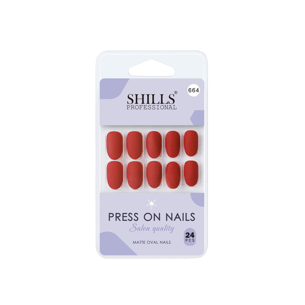 Shills Professional Reusable Press On Nails Oval - SPN663