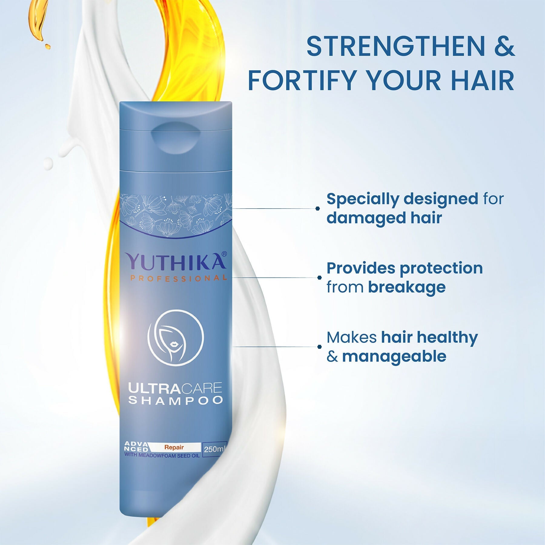 Yuthika Professional Ultra Care Shampoo For Women & Men With Meadfoam Seed Oil  Grab2Buy Yuthika Grab2Buy