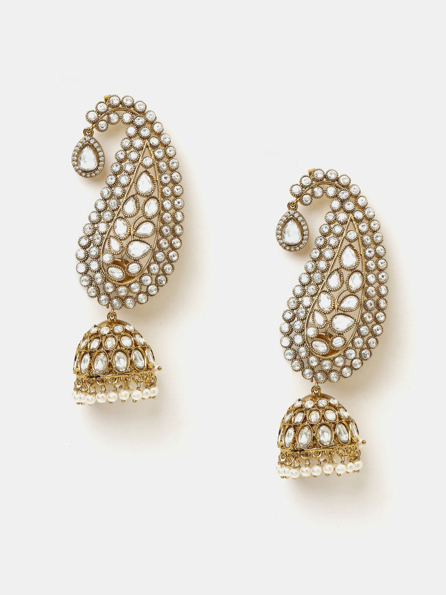 Ruby Raang Pearl Jhumka