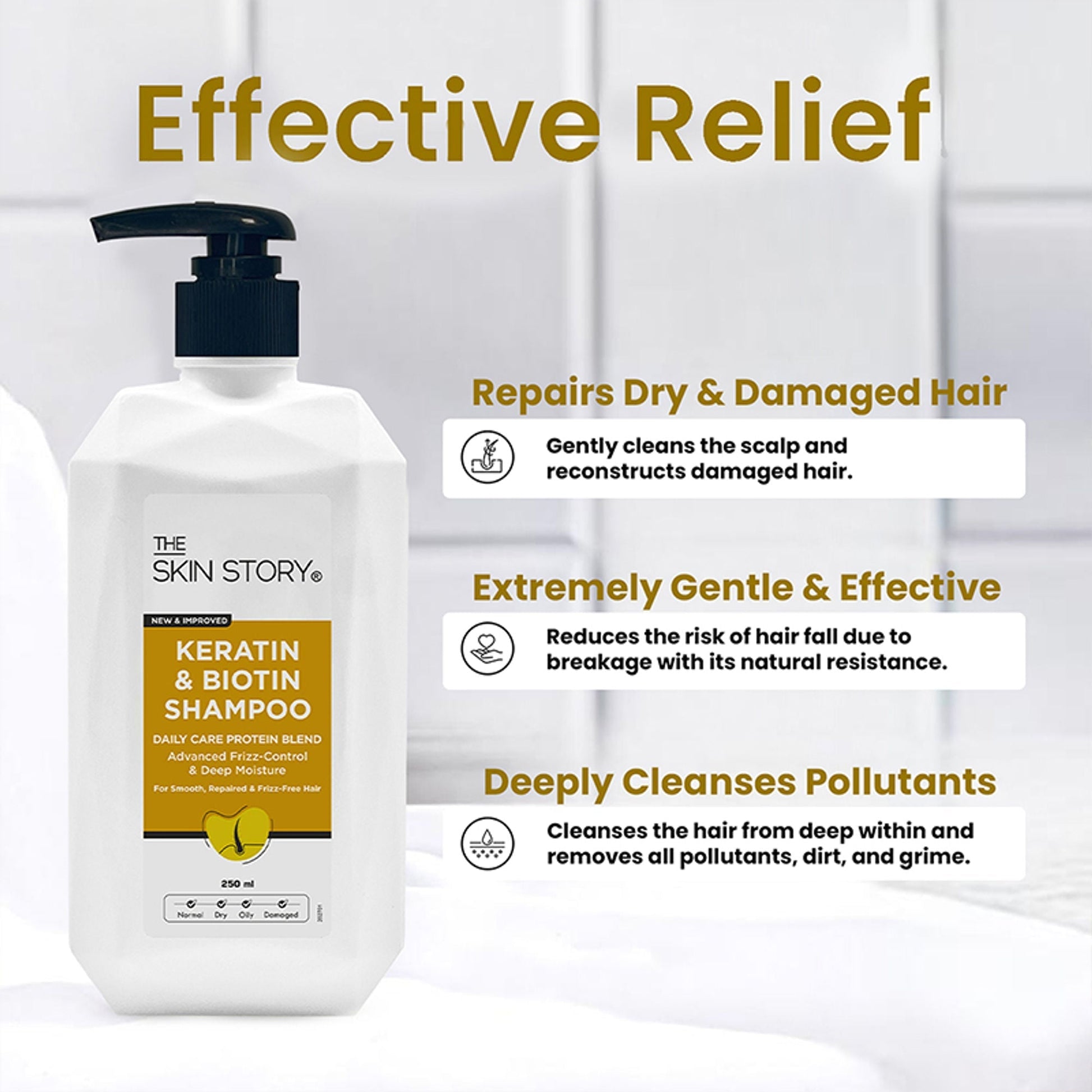 The Skin Story Advanced Frizz Control Keratin Shampoo  Grab2Buy The Skin Story Grab2Buy