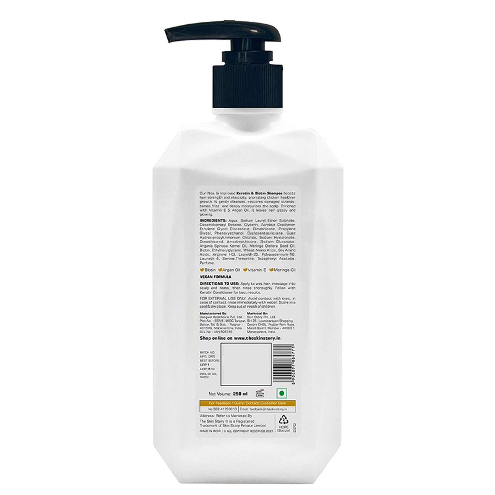 The Skin Story Advanced Frizz Control Keratin Shampoo  Grab2Buy The Skin Story Grab2Buy