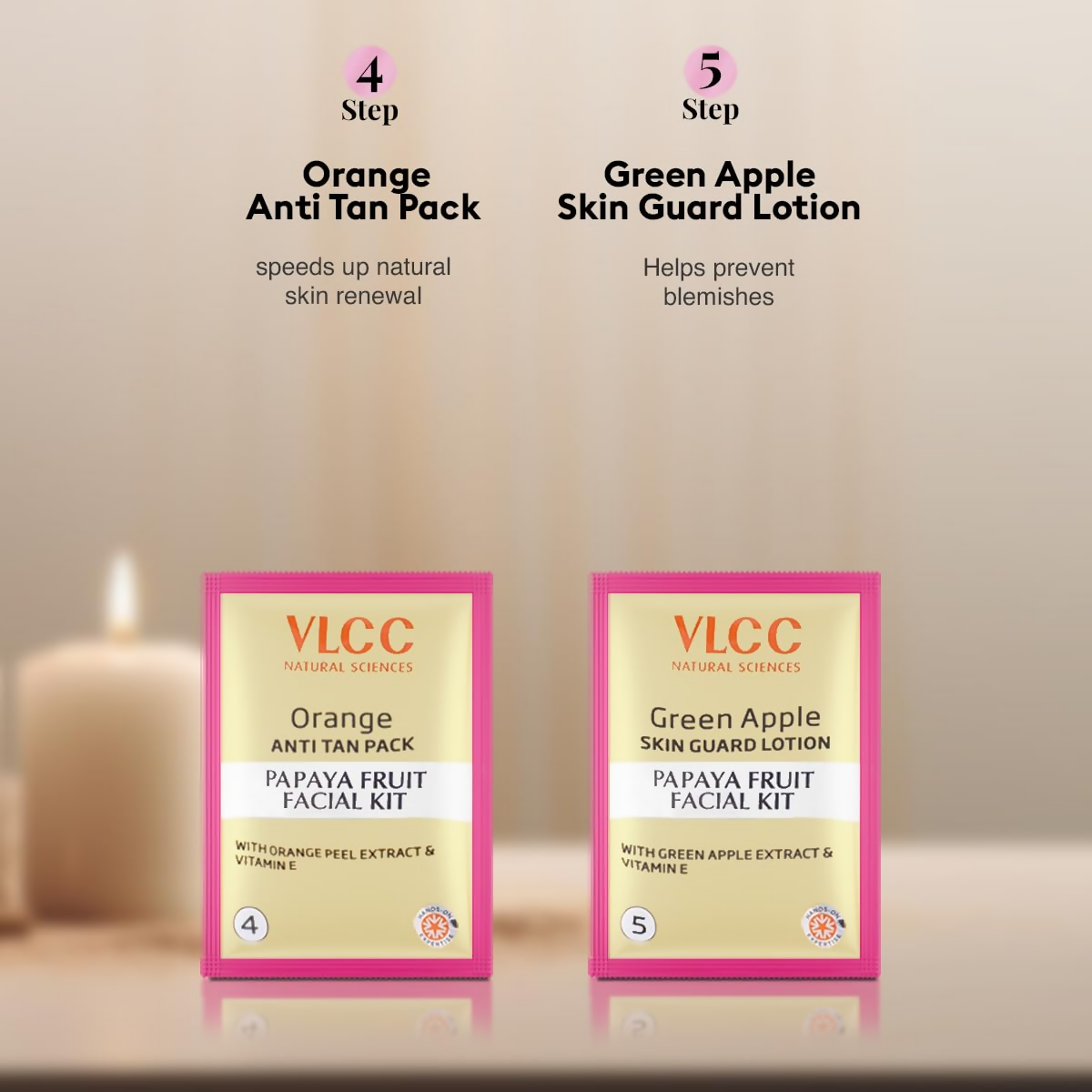 VLCC Salon Series Fruit Facial Kit - (6 Facials) For Lightens Dark Spots & Brightens Skin Tone  Grab2Buy VLCC Grab2Buy