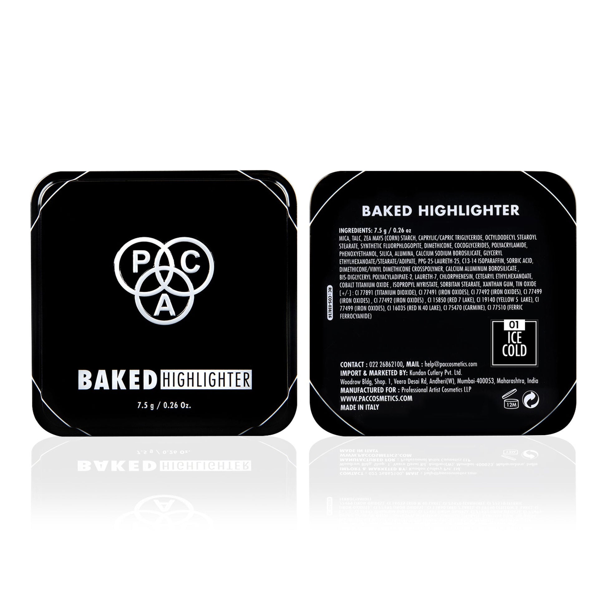 PAC Studio Baked Highlighter - 01 Ice Cold
