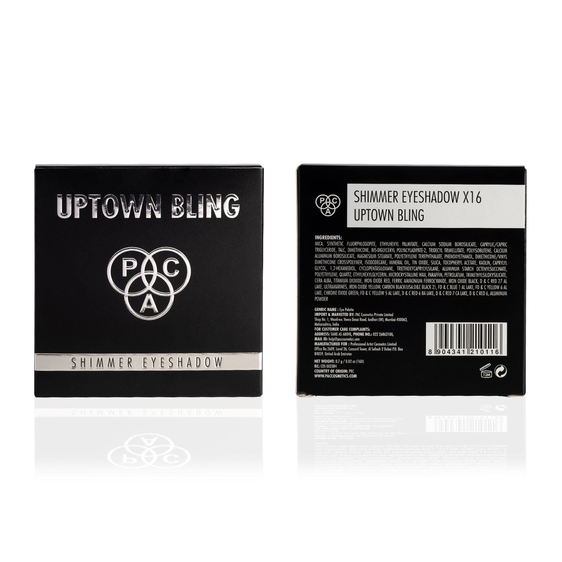 PAC Studio Shimmer Eyeshadow X16 - Uptown Bling
